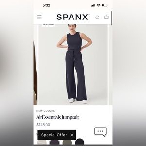 Air essentials spanx jumpsuit